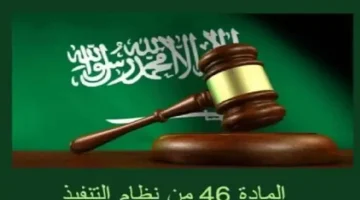 عزيزي العميل سيتم تنفيذ بحقكم المادة 46 من نظام التنفيذ