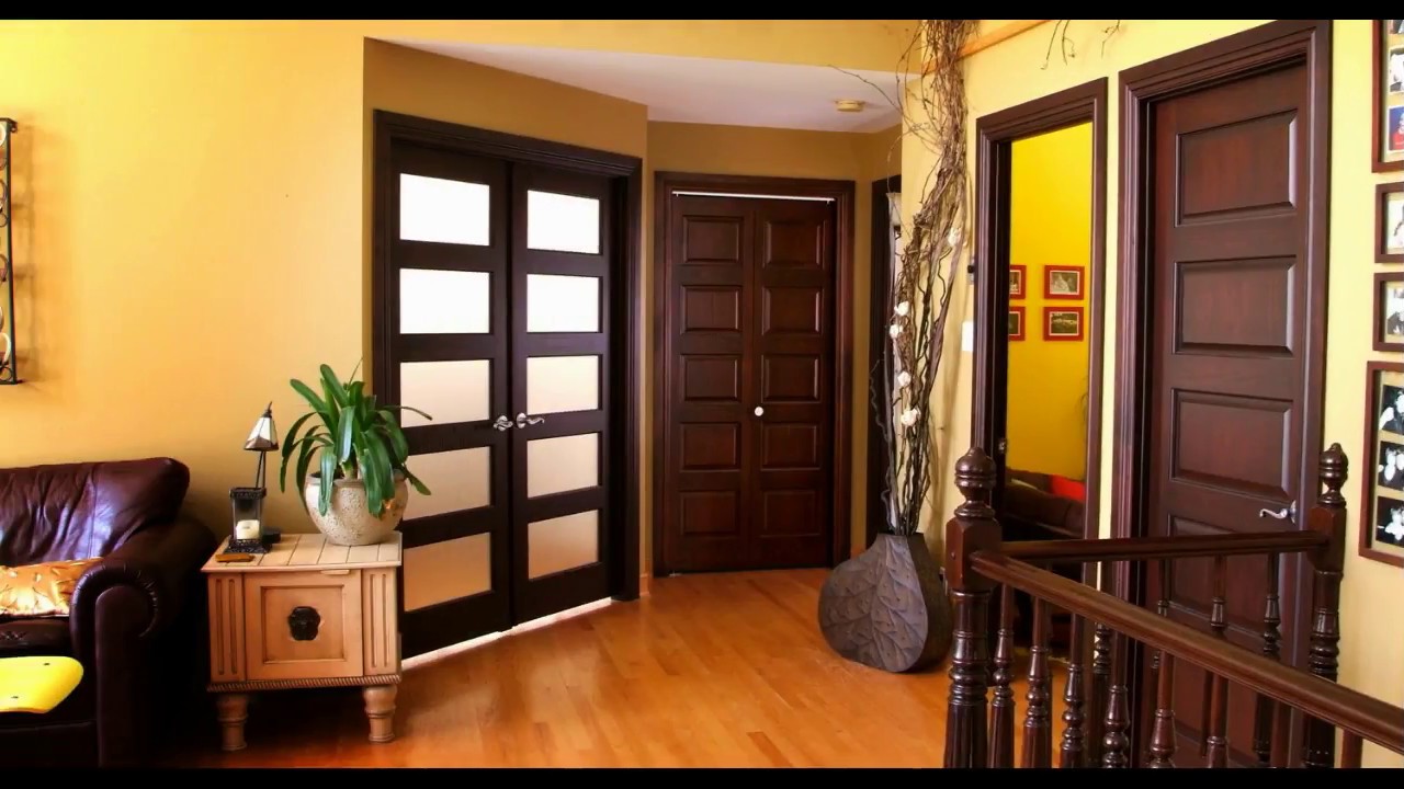 ابواب خشب داخلية مع زجاج: ديكور مميز وجذاب