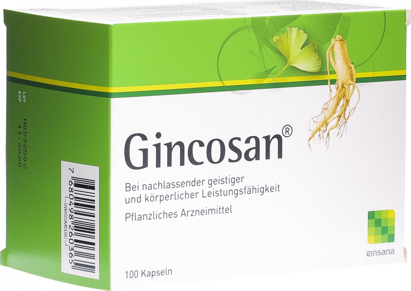 متى يبدأ مفعول دواء gincosan