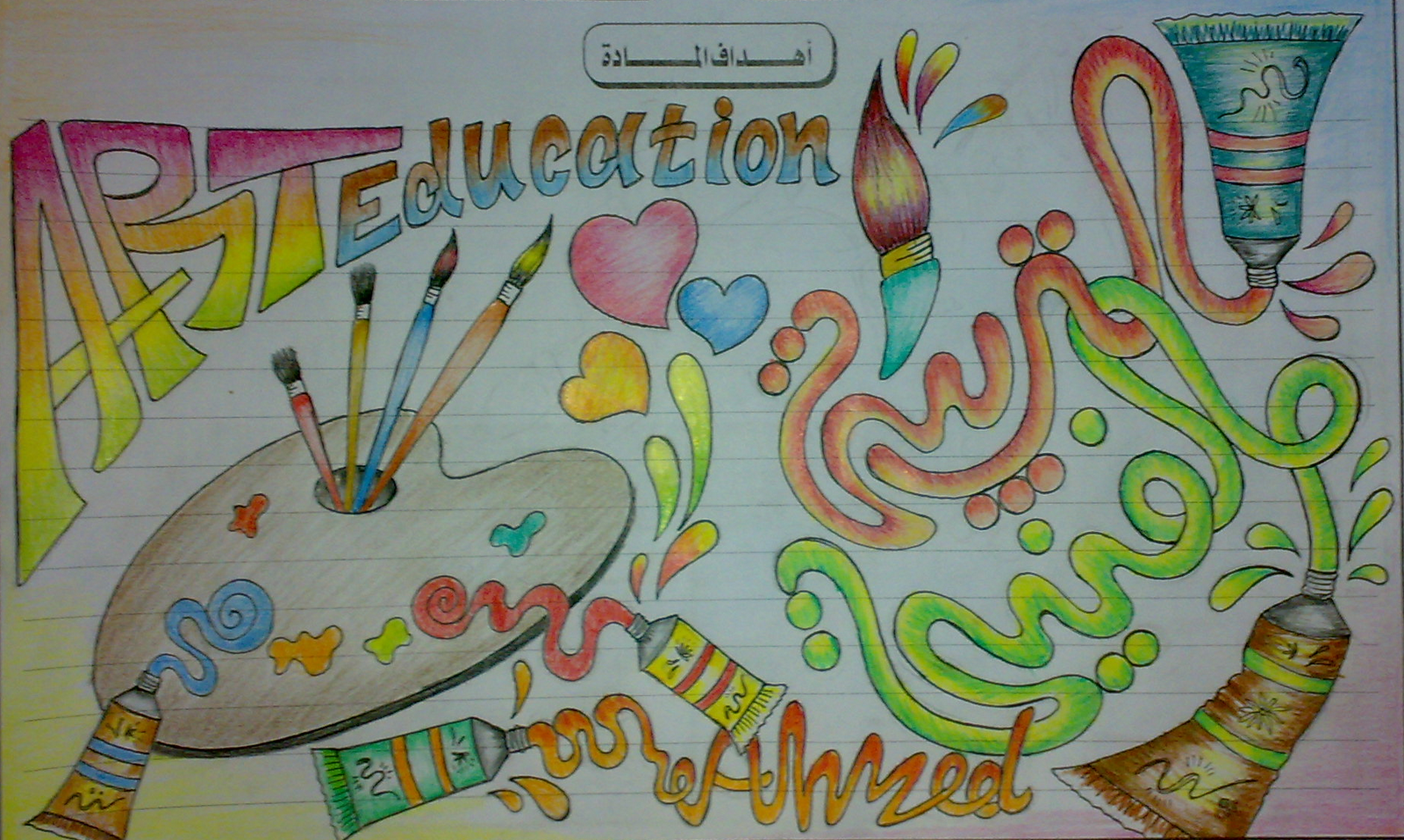 أسئلة تخصص تربية فنية واجابتها